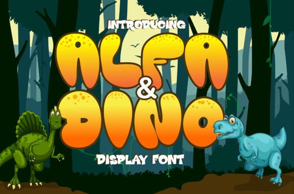 Alfa and Dino: A Display Font That Makes Your Brand Feel Joyful & Real