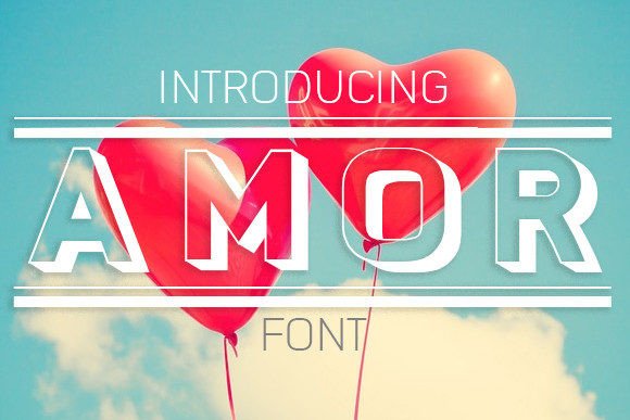 Amor: A 3D Display Font That Makes Handmade Products Shine