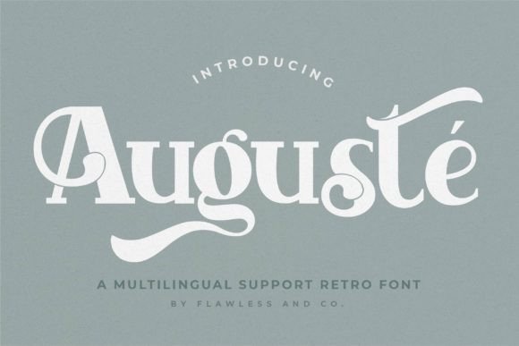 Auguste: A Retro Display Font That Elevates Marketing Visuals