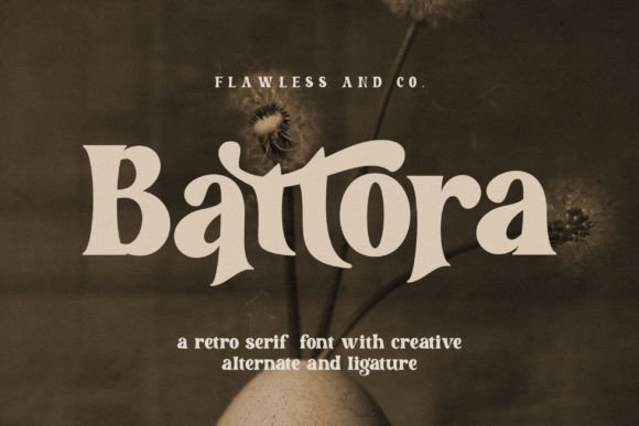 Battora: A Display Font for Editorial Elegance