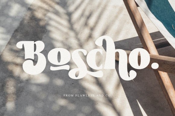 Boscho: A Groovy Display Font That Actually Works in Real Branding