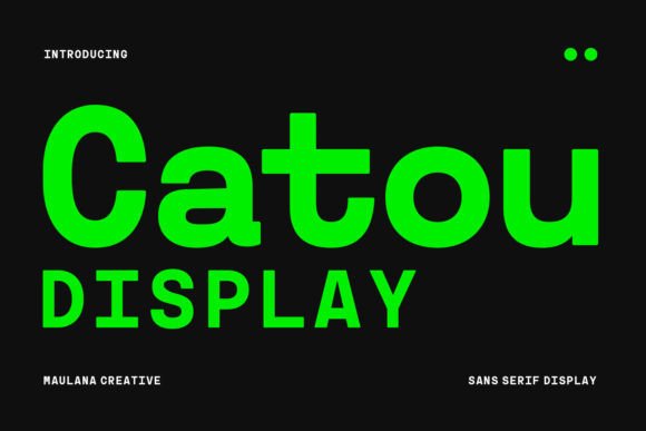 Catou: A Bold Display Font for Modern Web Design
