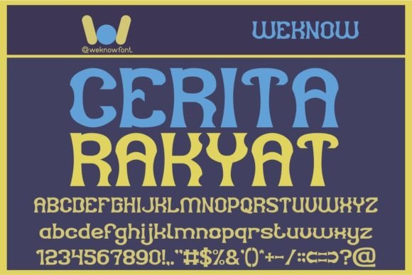 Cerita Rakyat: A Display Font That Elevates Digital Branding