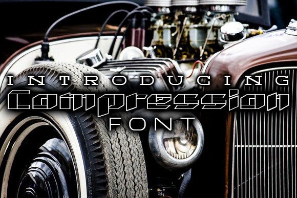 Compression: A Bold Display Typeface for Digital Impact