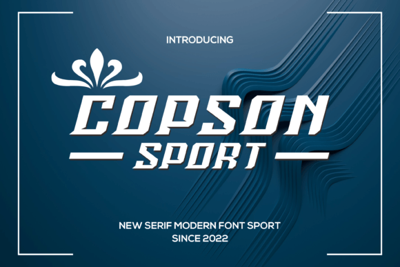 Copsonsport: A Modern Display Font That Moves With Your Brand