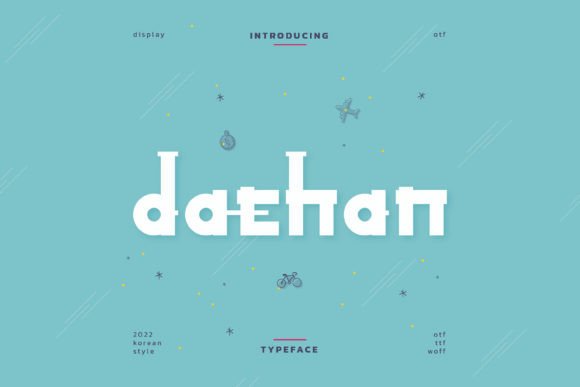 Daehan: A Whimsical Display Font That Feels Like Hand-Drawn Joy
