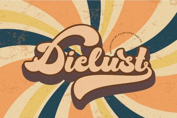 Dielust: A Retro Display Font That Cuts Through the Feed