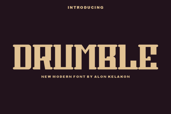 Drumble: A Display Font That Makes Your Headlines Instantly Clickable