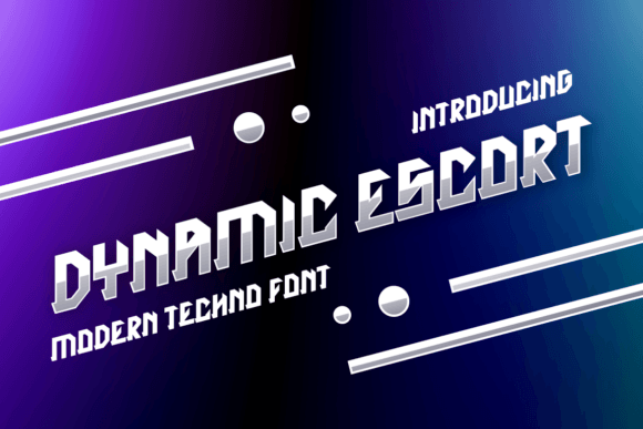 Dynamic Escort: A Bold, Modern Display Font for Makers