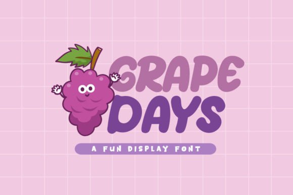 Grape Days: A Playful Display Font for Editorial Charm
