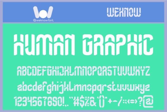 Human Graphic: A Techno-SciFi Display Font That Elevates Digital Branding