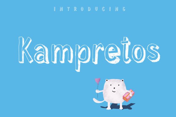 Kampretos: A Playful Display Font for Handmade Charm