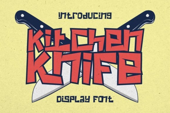 Kitchen Knife Font: A Bold Display Typeface for Campaign Headlines