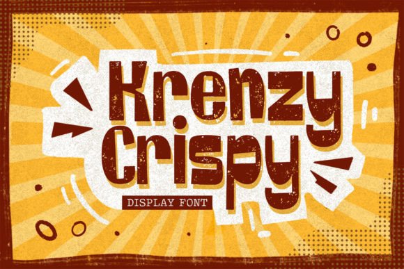 Krenzy Crispy: A Playful Display Font for Memorable Branding