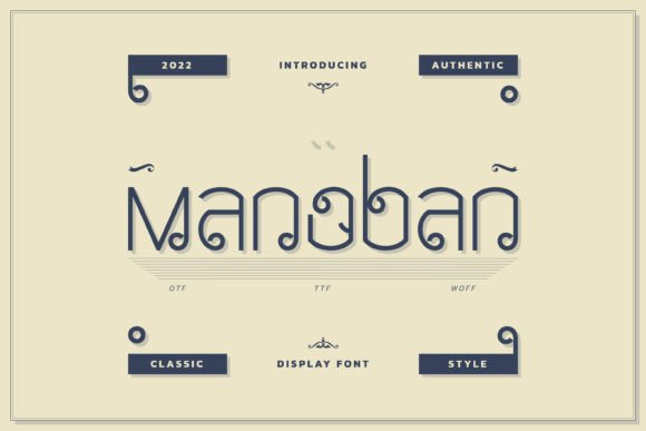 Manoban: A Display Font That Earns Its Space