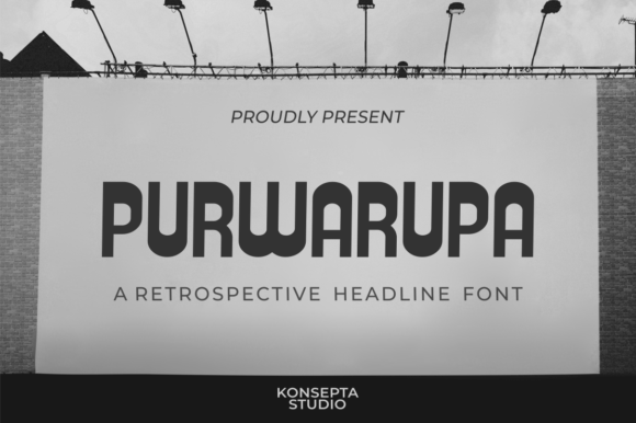 Purwarupa: A Retro Display Font for Editorial Impact