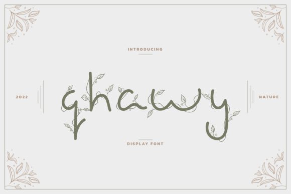Qhawy: A Handwritten Display Font That Feels Human