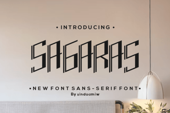 Sagaras: A Modern Display Font for Digital Brand Identity