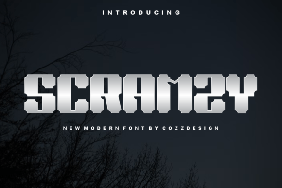 Scramzy: A Futuristic Display Font That Cuts Through the Feed