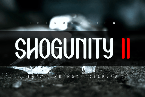 Shogunity II: A Modern Brush Display Font for Digital Brands
